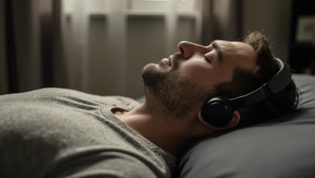 Man Doing Breathwork Session